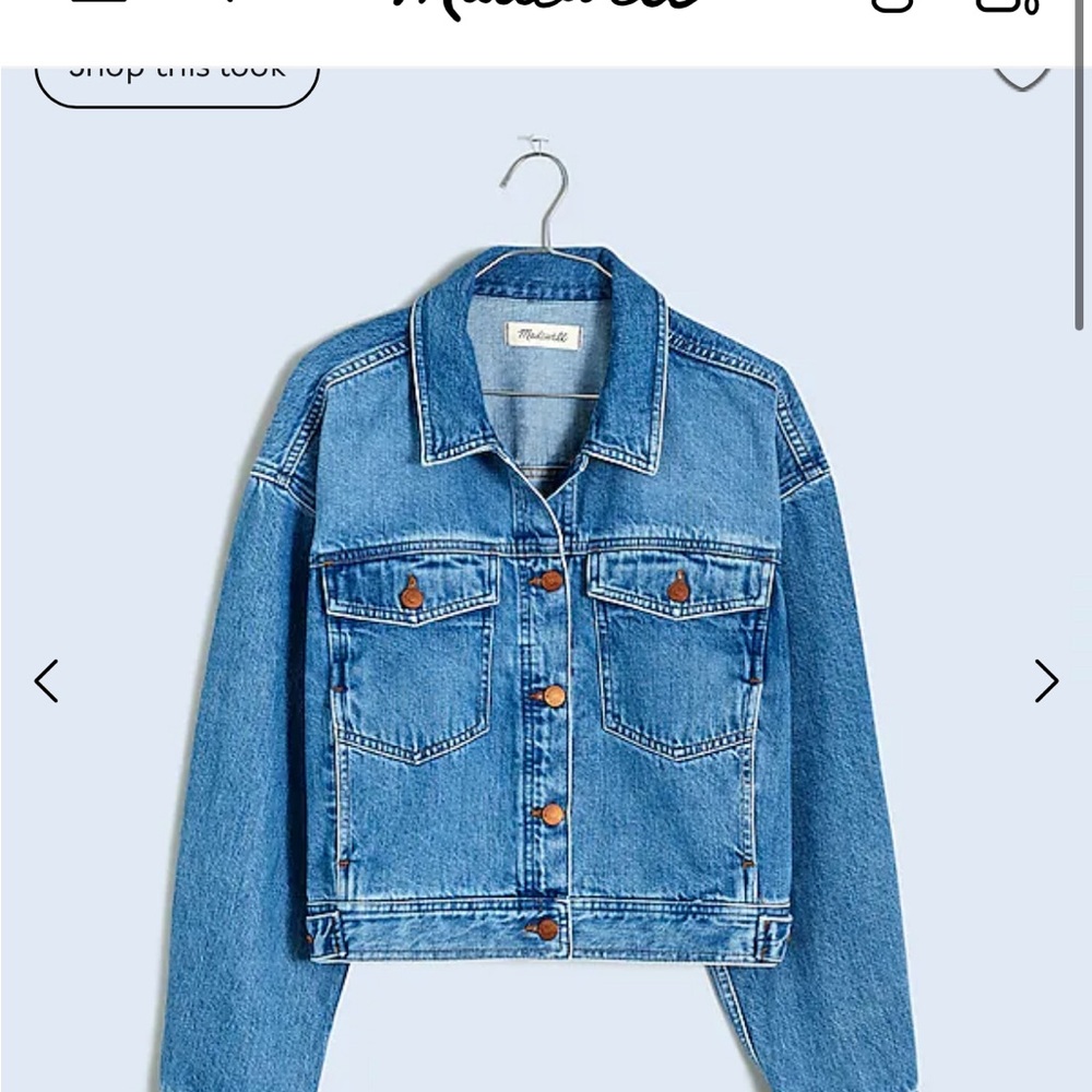 Madewell Button front denim jacket